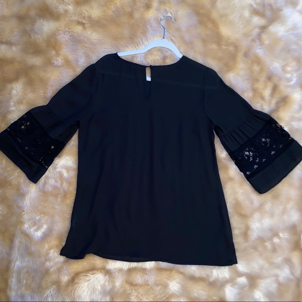 Daniel Rainn Maternity Blackembroideredflutter Top - image 3